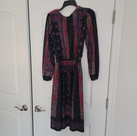 💥 JENNIFER GEE Vintage 70s Secretary Dress - cottage core - floral - semi sheer - Picture 5 of 7